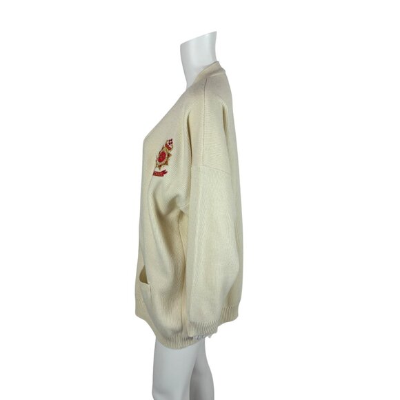 Vintage 80s Military Sweater Women's 1X Semper AV Fidelis Royal Wear Devonshire - Picture 9 of 10